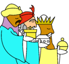 Dibujo Los Reyes Magos 3 pintado por nasimiento