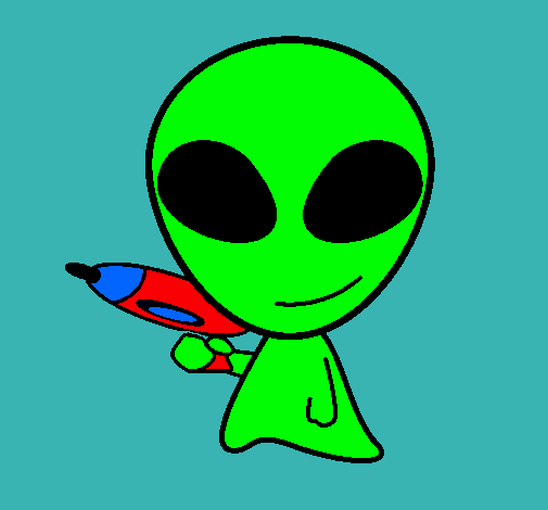 Dibujo Alienígena II pintado por Auch_Tom