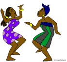 Dibujo Mujeres bailando pintado por anabel100 