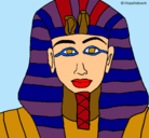 Dibujo Tutankamon pintado por galaxirox