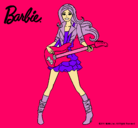 Dibujo Barbie guitarrista pintado por vanyaoseba