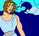Dibujo Odiseo pintado por ariel