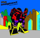 Dibujo Imaginext 4 pintado por charlismm