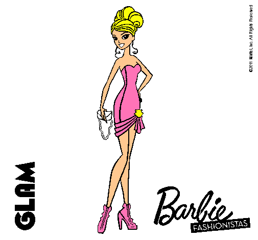 Dibujo Barbie Fashionista 5 pintado por elisabe