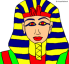 Dibujo Tutankamon pintado por LUGAGA