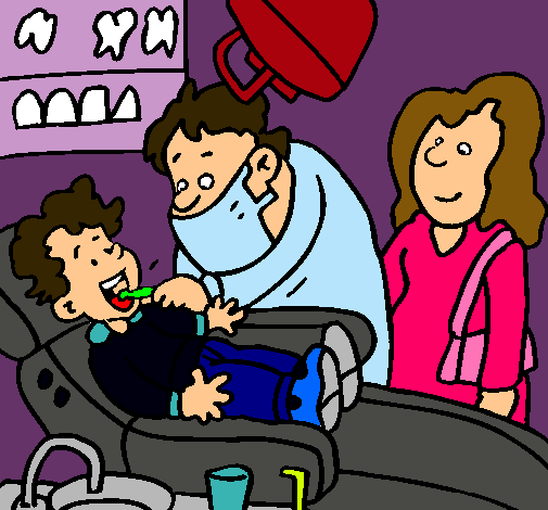 Niño en el dentista