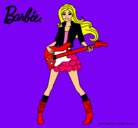 Dibujo Barbie guitarrista pintado por kgubg