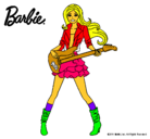 Dibujo Barbie guitarrista pintado por gggbtgbgb