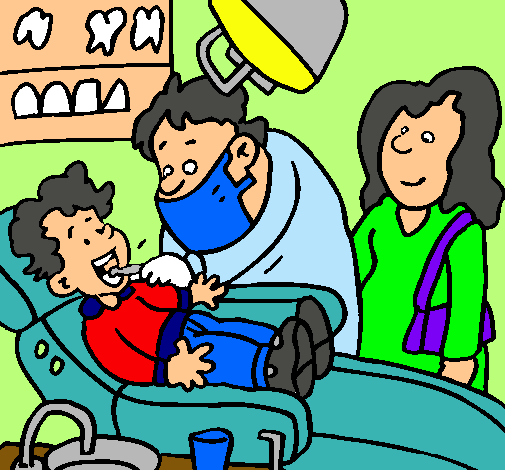 Niño en el dentista