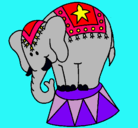 Dibujo Elefante actuando pintado por xuli