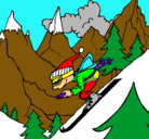 Dibujo Esquiador pintado por LUCASLOSADA