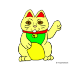 Dibujo Gato de la suerte pintado por kegami 