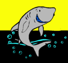 Dibujo Tiburón pintado por iijkjkl