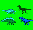 Dibujo Dinosaurios de tierra pintado por Leilani