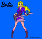 Dibujo Barbie guitarrista pintado por aceptar