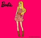 Dibujo Barbie veraniega pintado por eliana