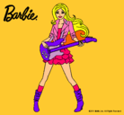 Dibujo Barbie guitarrista pintado por awsdfghj