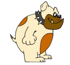 Dibujo Bulldog inglés pintado por carlosclavier