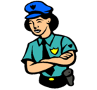 Dibujo Mujer policía pintado por coisa
