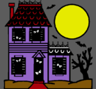 Dibujo Casa del terror pintado por jaimeeeeeeee