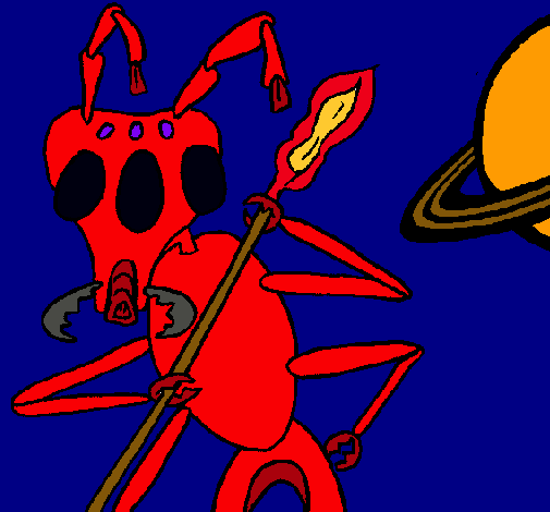 Dibujo Hormiga alienigena pintado por mlj2401