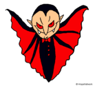 Dibujo Vampiro terrorífico pintado por pinguino28
