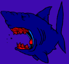 Dibujo Tiburón pintado por tiburoneitor