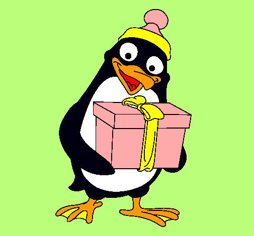 Dibujo Pingüino pintado por VALERIS