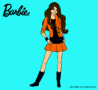 Dibujo Barbie juvenil pintado por kool