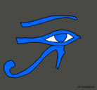 Dibujo Ojo Horus pintado por sejo
