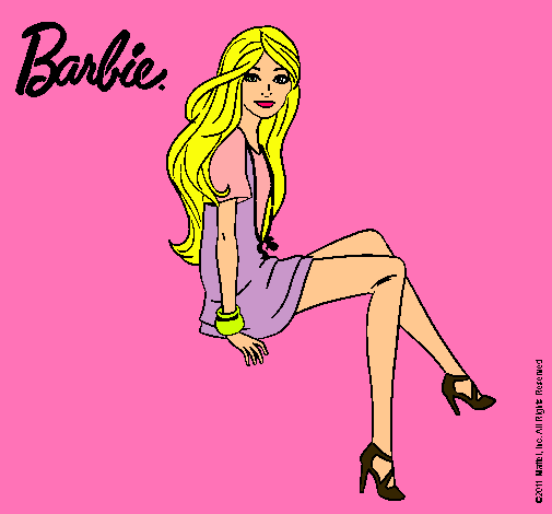 Barbie sentada