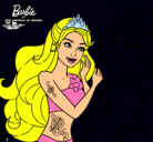 Dibujo Barbie se despiede de la reina sirena pintado por alexandr