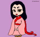 Dibujo Princesa con kimono pintado por Aguus99