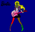 Dibujo Barbie guitarrista pintado por NORICHI