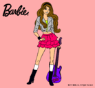 Dibujo Barbie rockera pintado por Laida