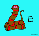 Dibujo Serpiente pintado por chococat