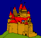 Dibujo Castillo medieval pintado por calos