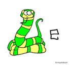 Dibujo Serpiente pintado por Serpiente 