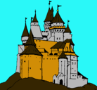 Dibujo Castillo medieval pintado por hazieyly