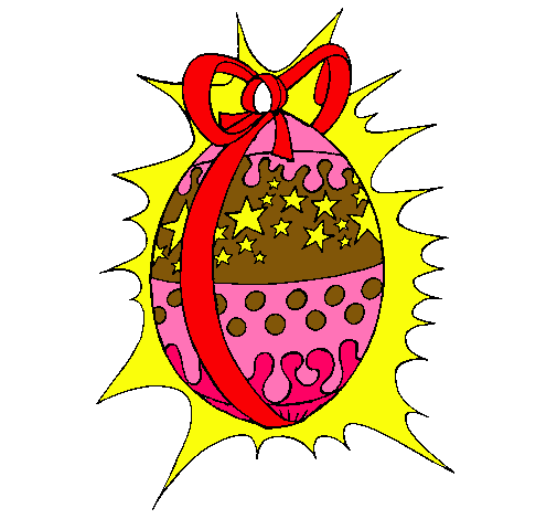 Dibujo Huevo de pascua brillante pintado por milagroa