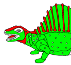 Dibujo Dinosaurio pintado por espinosaurio