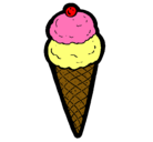 Dibujo Cucurucho de helado pintado por grenwichh