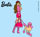 Dibujo Barbie elegante pintado por kool