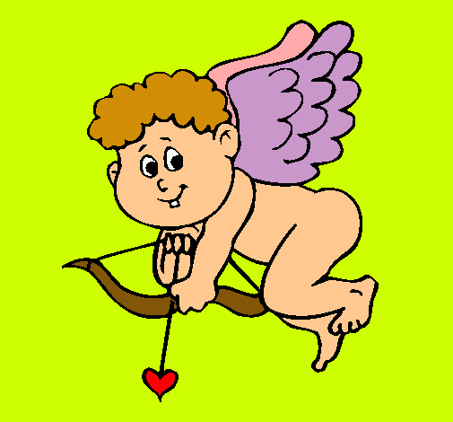 Dibujo Cupido pintado por miguelini