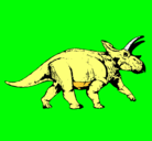 Dibujo Triceratops pintado por AMARO