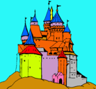 Dibujo Castillo medieval pintado por bentenison