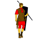 Dibujo Soldado romano pintado por rosanchez