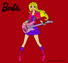 Dibujo Barbie guitarrista pintado por Blooma