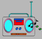 Dibujo Radio cassette 2 pintado por dhhhhhhh