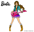 Dibujo Barbie guitarrista pintado por roxio-lopez